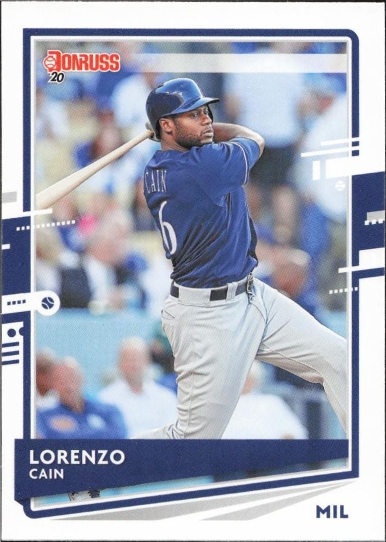 2020 Donruss Lorenzo Cain #80 trading card