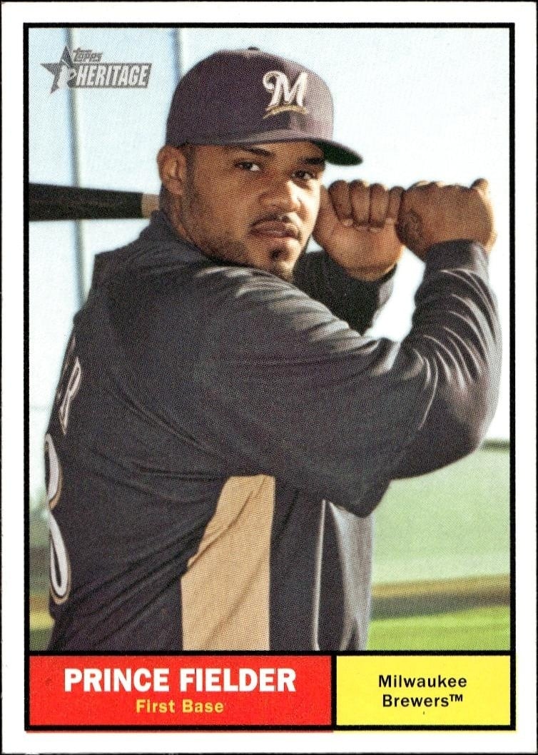 2010 Topps Heritage Prince Fielder #152 trading card
