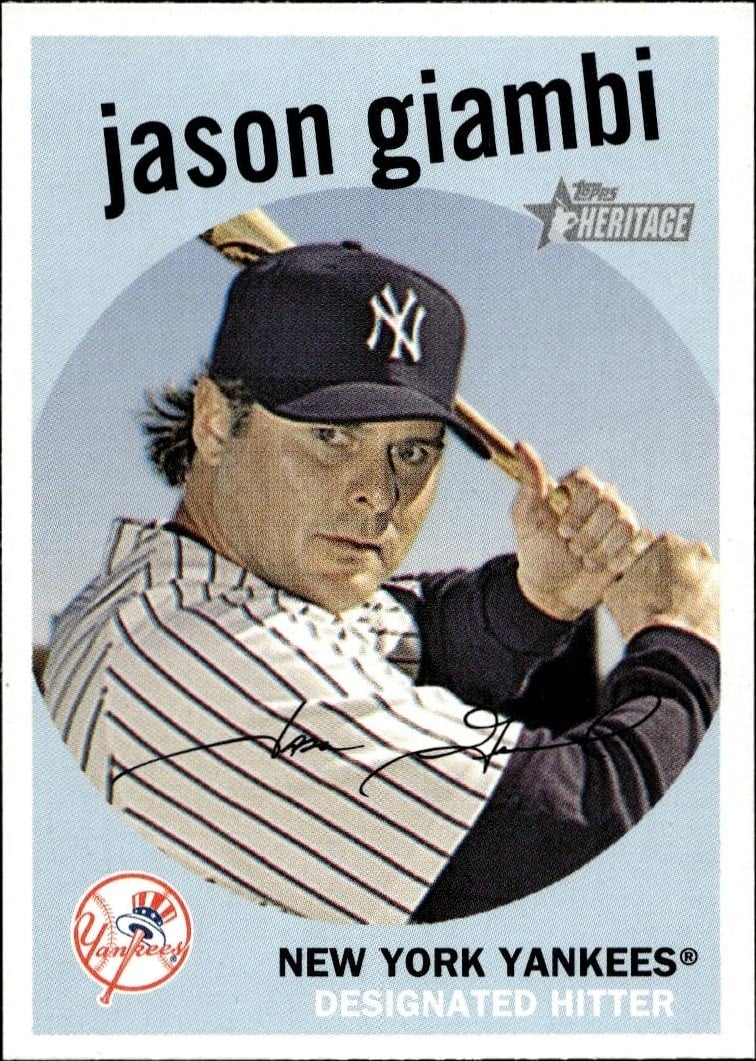 2008 Topps Heritage Jason Giambi #65 trading card