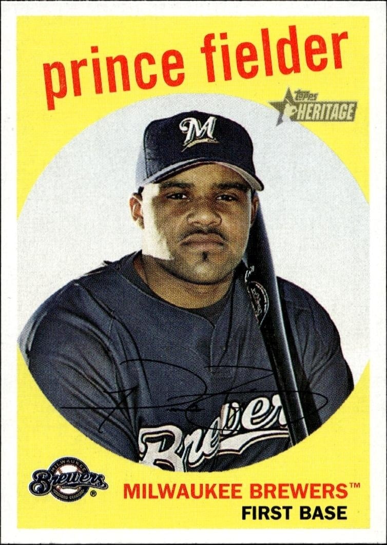 2008 Topps Heritage Prince Fielder #270 trading card
