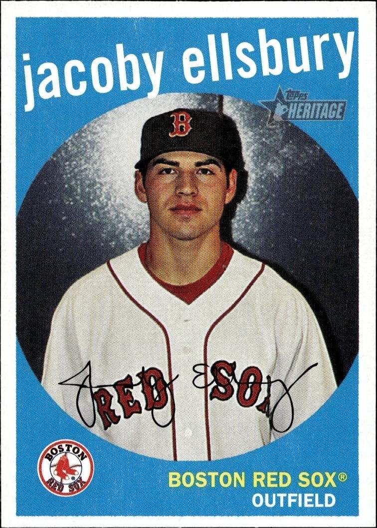 2008 Topps Heritage Jacoby Ellsbury #6 trading card