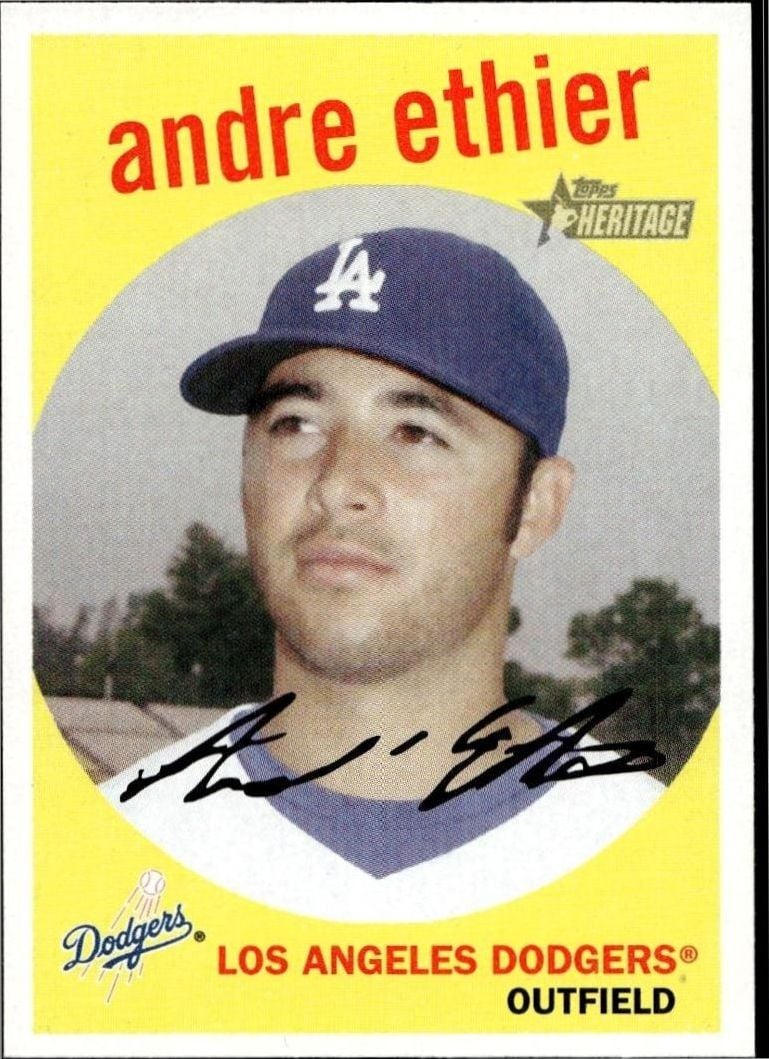 2008 Topps Heritage Andre Ethier #9 trading card