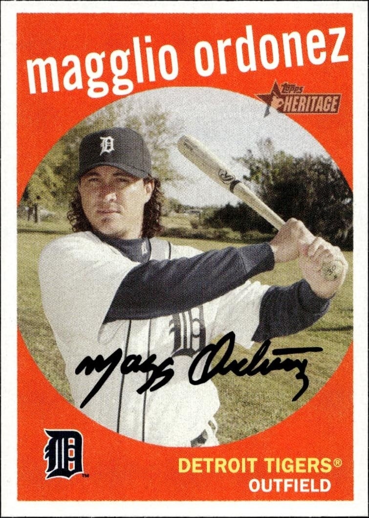 2008 Topps Heritage Magglio Ordonez #360 baseball trading card front