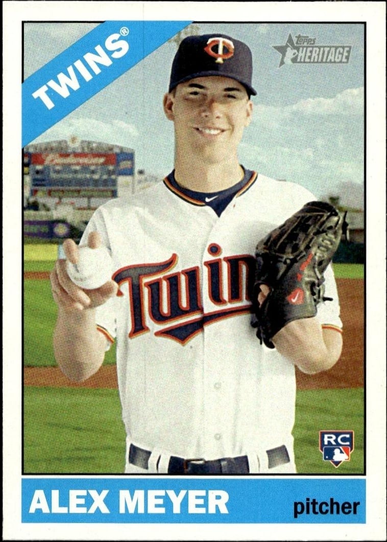 2015 Topps Heritage Alex Meyer #606 trading card