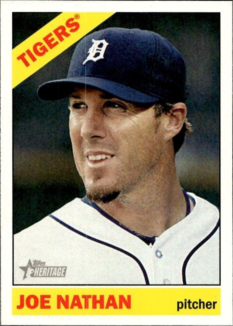 2015 Topps Heritage Joe Nathan #143 trading card