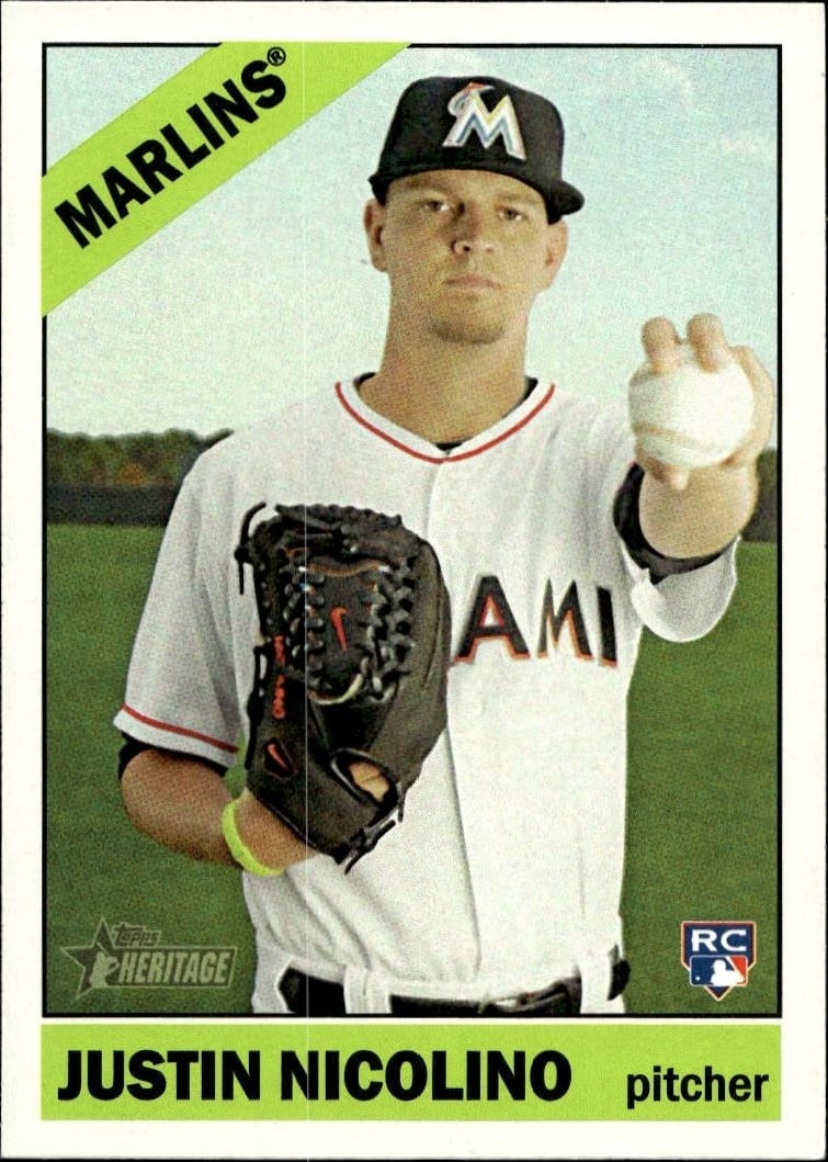 2015 Topps Heritage Justin Nicolino #510 trading card