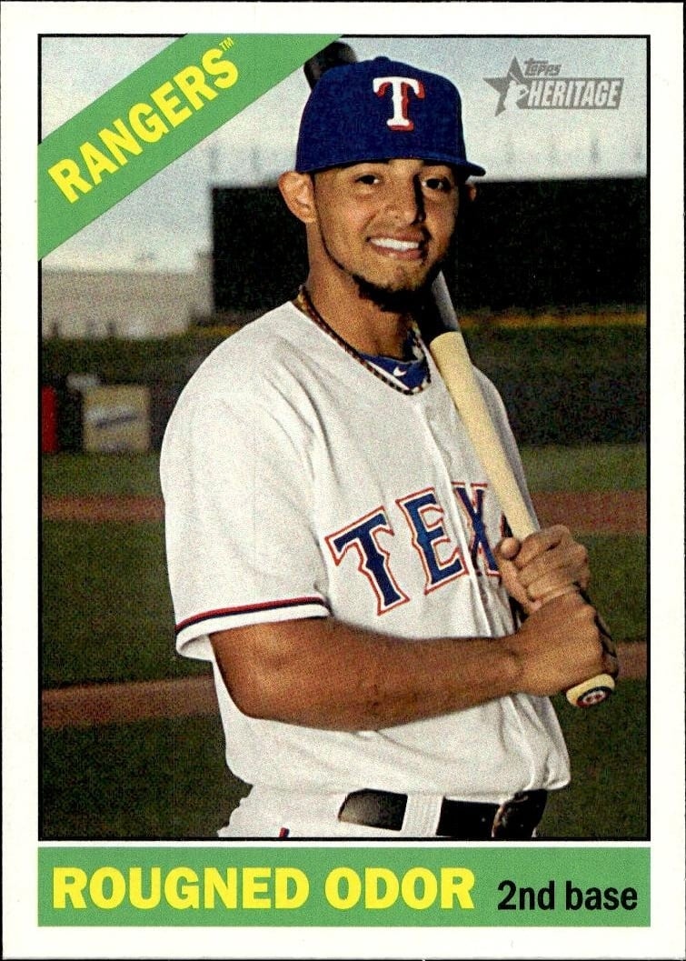 2015 Topps Heritage Rougned Odor #412 baseball trading card front