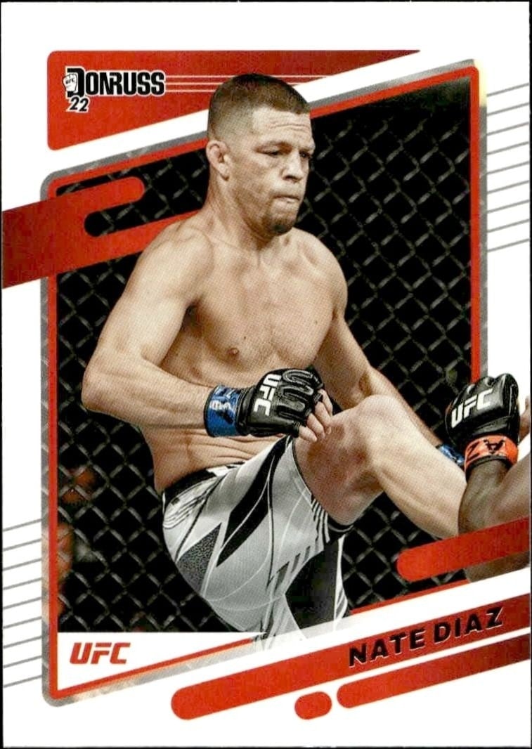 2022 Donruss Ufc Nate Diaz #46 mma trading card front