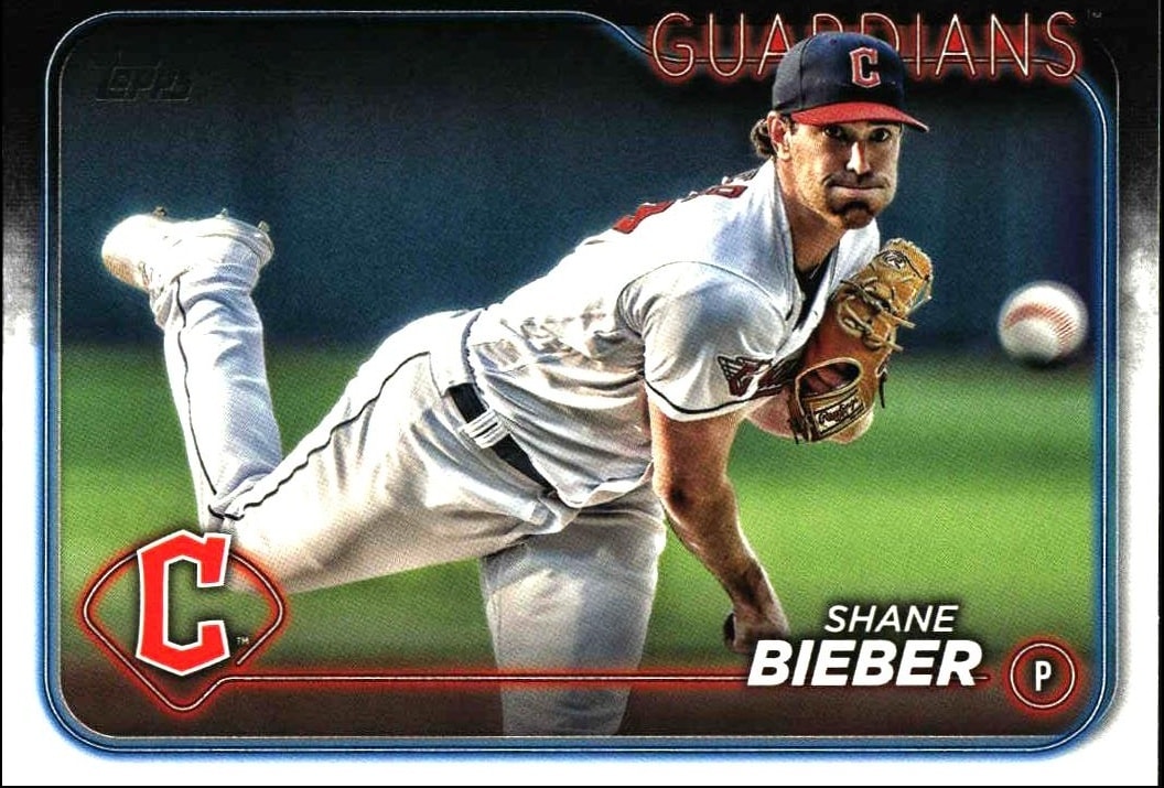 2024 Topps Series 1 Shane Bieber #107 trading card
