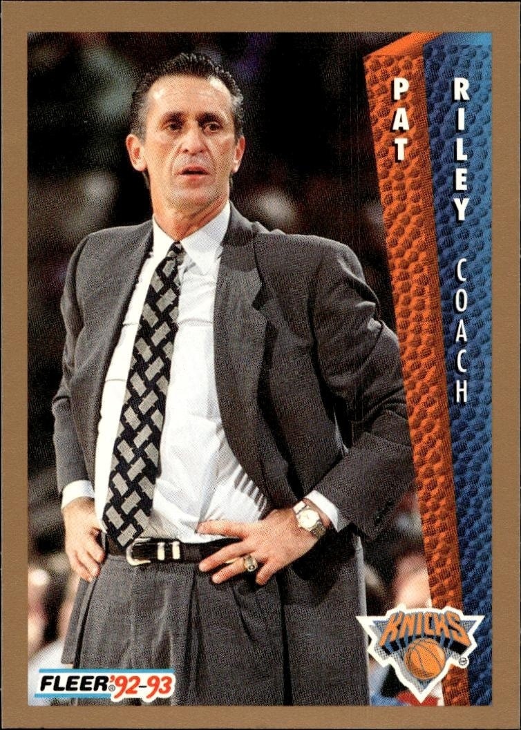 1992-93 fleer Pat Riley
