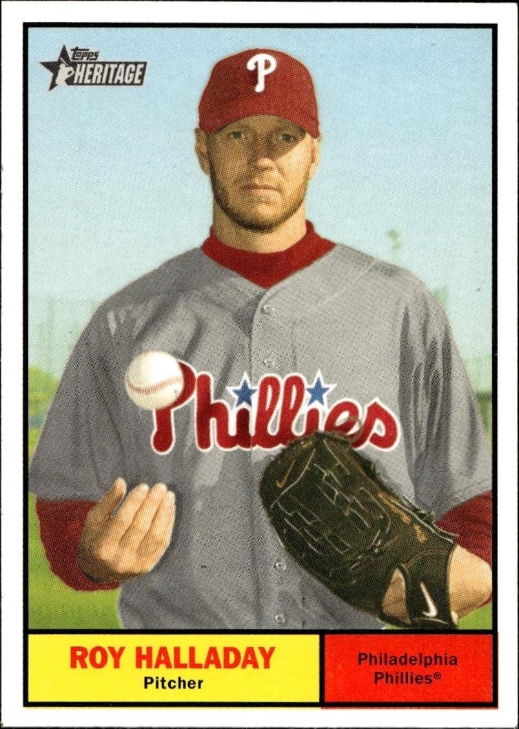 2010 Topps Heritage Roy Halladay #286 trading card