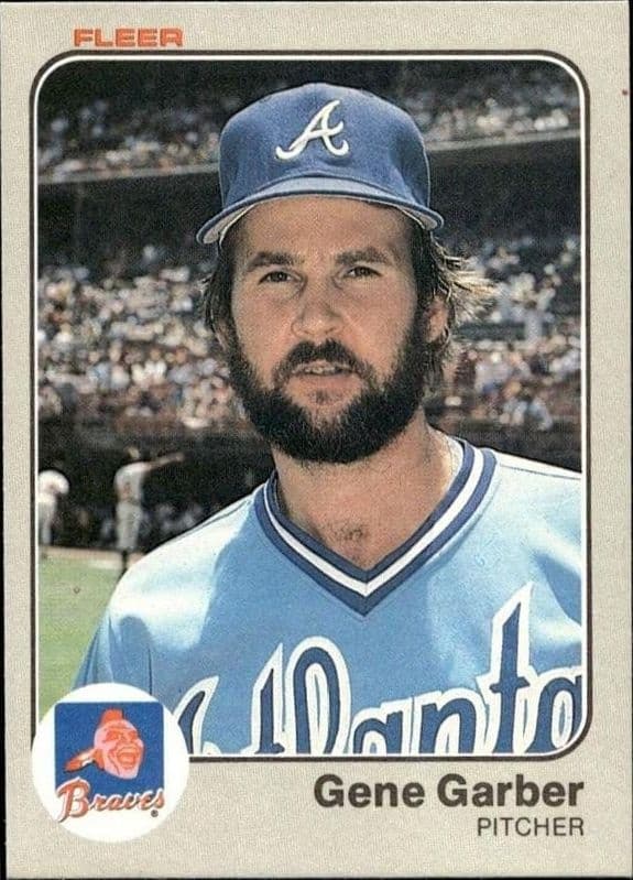1983 fleer Gene Garber