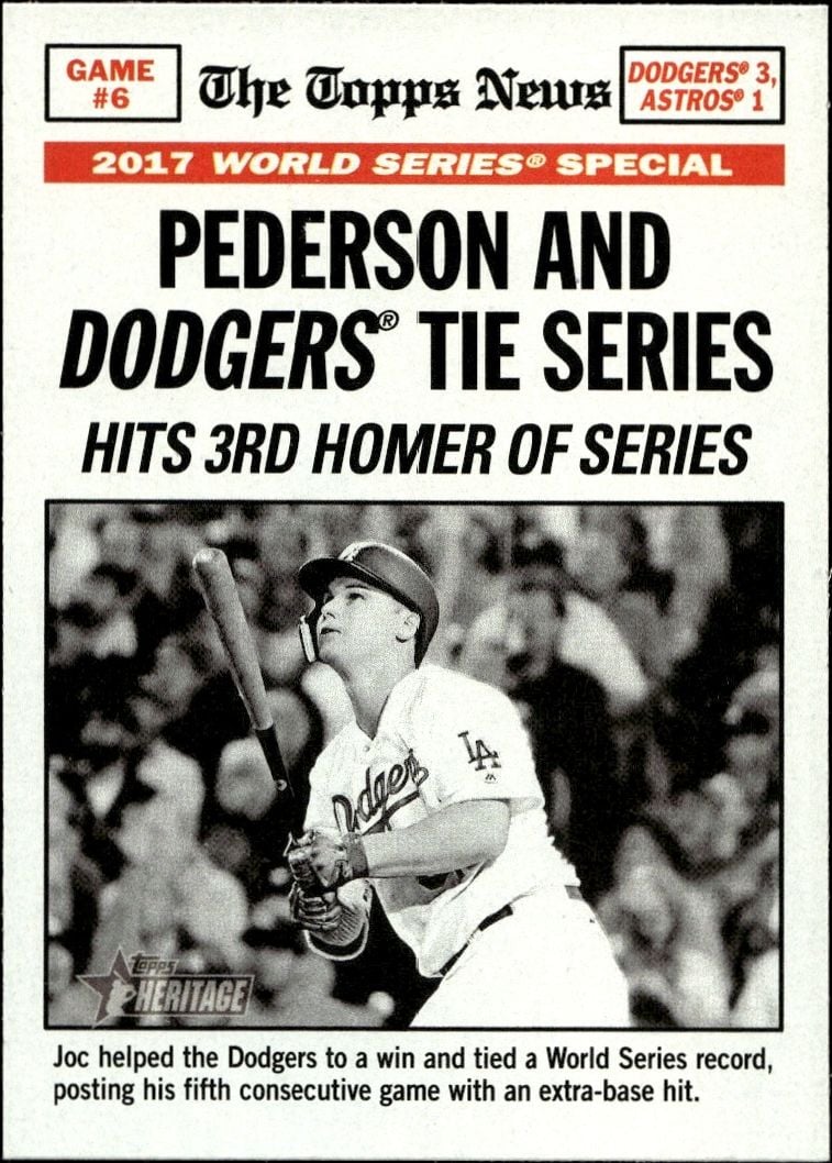 Pederson And Dodgers Tie Series: Joc Pederson Pederson And Dodgers Tie Series: Joc Pederson - Image 1