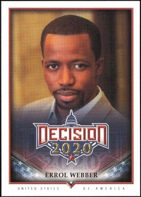 Errol Webber 2020 Leaf Decision Series 2 #560 Political Trading Card - Front 2020 Leaf Decision Series 2 Errol Webber #560 political trading card front