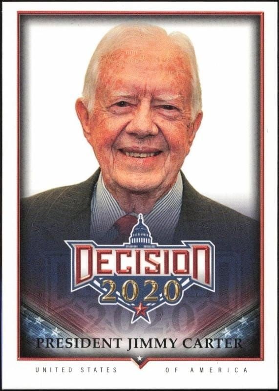 Jimmy Carter 2020 Leaf Decision Series 2 #524 Political Trading Card - Front 2020 Leaf Decision Series 2 Jimmy Carter #524 political trading card front