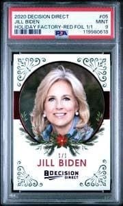 Jill Biden 2020 Leaf Decision Direct #05 Political Trading Card - Front 2020 Leaf Decision Direct Jill Biden #05 political trading card front