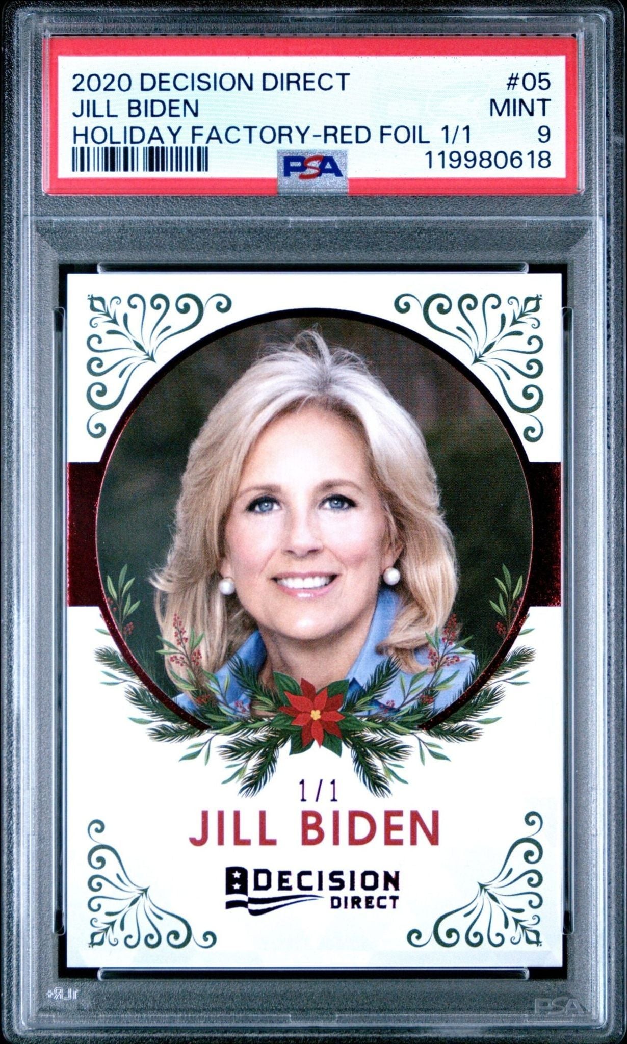 Jill Biden 2020 Leaf Decision Direct #05 Political Trading Card - Front 2020 Leaf Decision Direct Jill Biden #05 political trading card front
