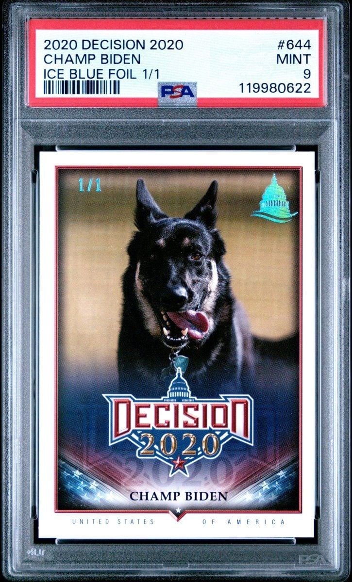 Champ Biden 2020 Leaf Decision #644 Political Trading Card - Front 2020 Leaf Decision Champ Biden #644 political trading card front