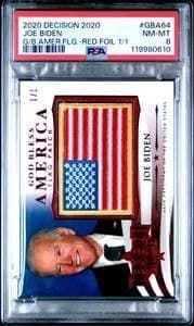 Joe Biden 2020 Leaf Decision #GBA-64 Political Trading Card - Front 2020 Leaf Decision Joe Biden #GBA-64 political trading card front