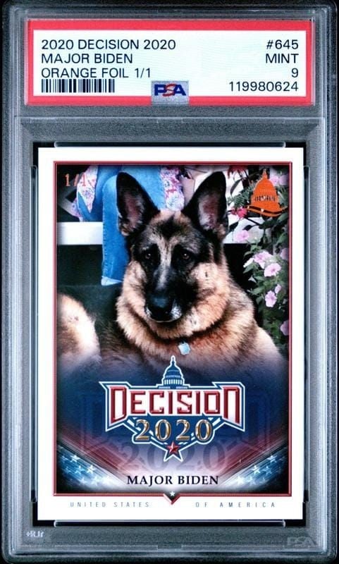 Major Biden 2020 Leaf Decision #645 Political Trading Card - Front 2020 Leaf Decision Major Biden #645 political trading card front