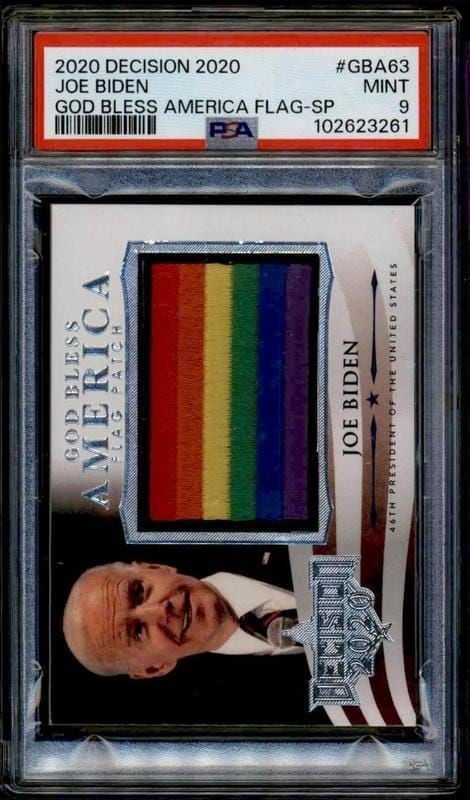 Joe Biden 2020 Leaf Decision #GBA-63 Political Trading Card - Front 2020 Leaf Decision Joe Biden #GBA-63 political trading card front
