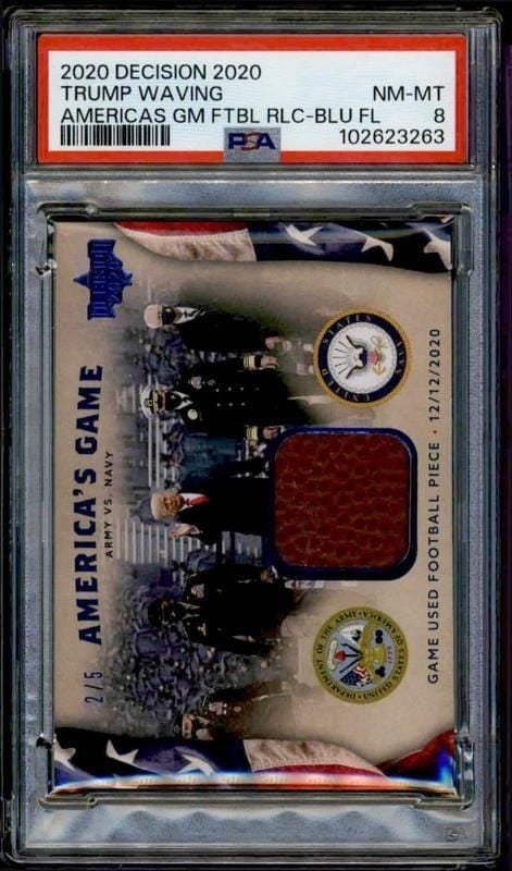 Donald J. Trump 2020 Leaf Decision #NA Political Trading Card - Front 2020 Leaf Decision Donald J. Trump #NA political trading card front