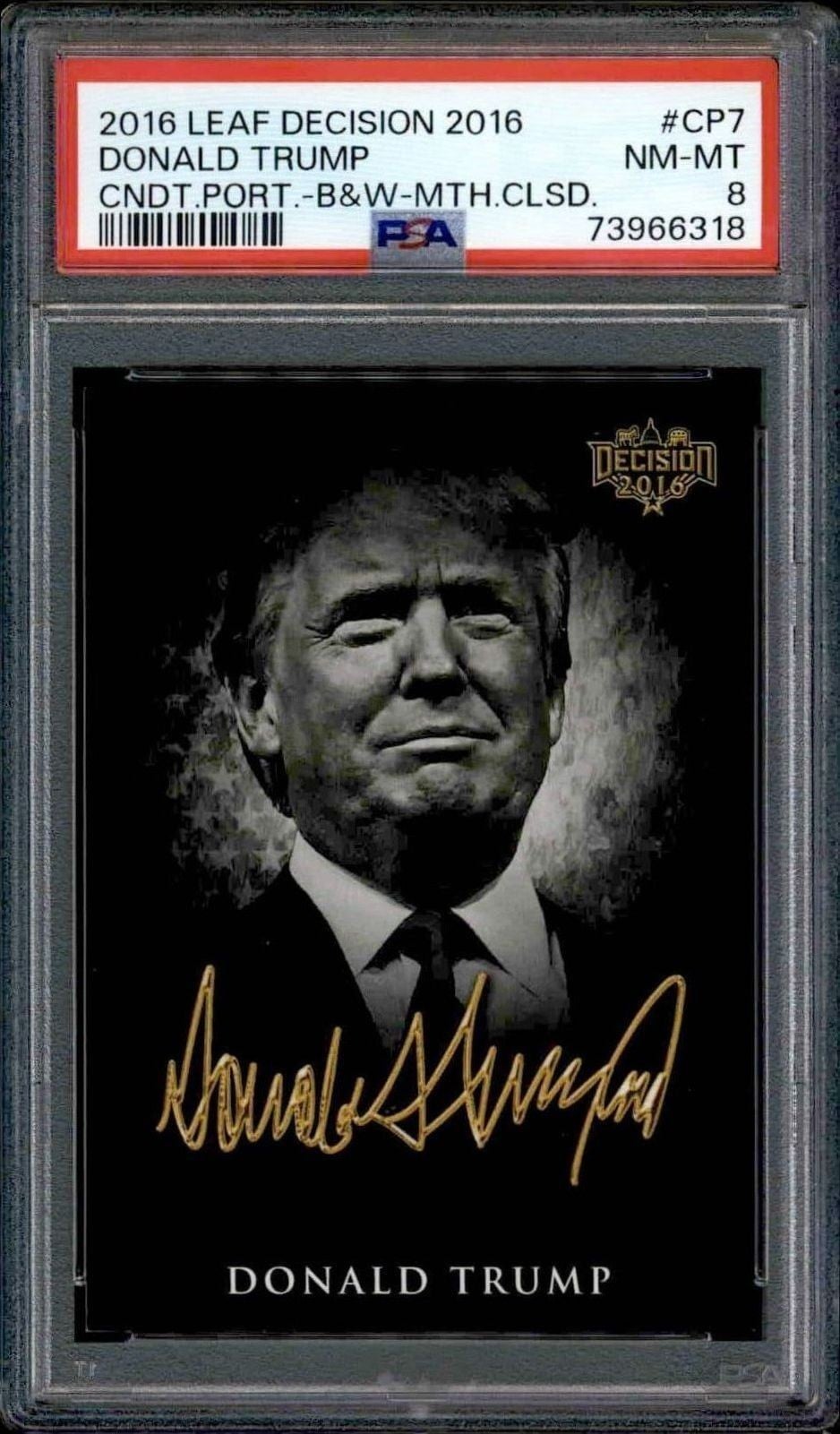 2016 Leaf Decision Donald Trump #CP7 trading card