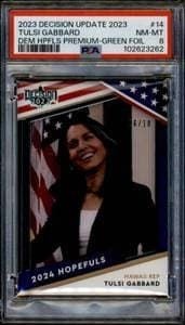 Tulsi Gabbard 2023 Leaf Update #14 Political Trading Card - Front 2023 Leaf Update Tulsi Gabbard #14 political trading card front