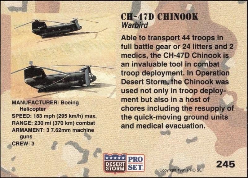 CH-47D Chinnok - Back
