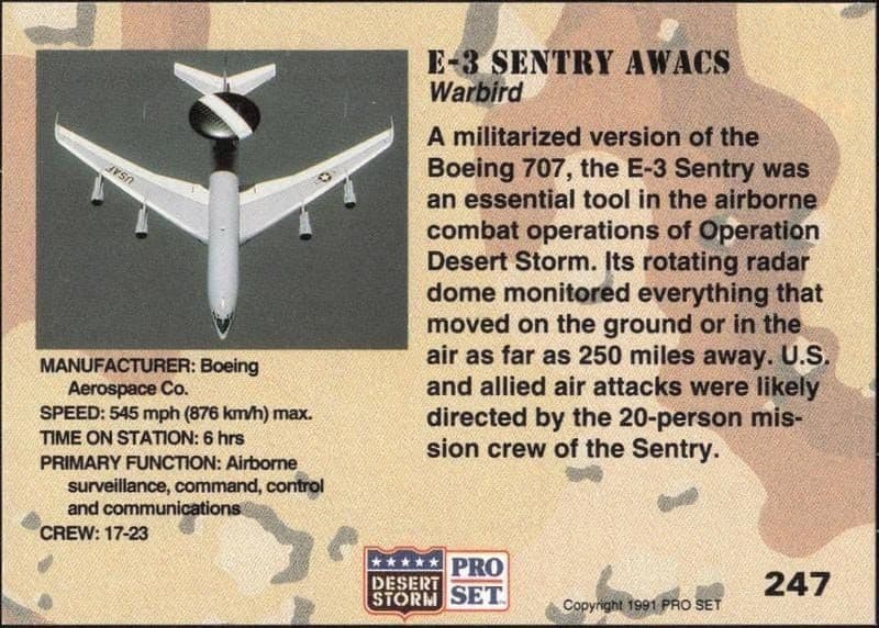 E-3 Sentry Awacs - Back