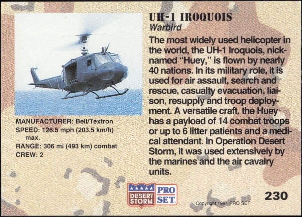 UH-1 Iroquois - Back