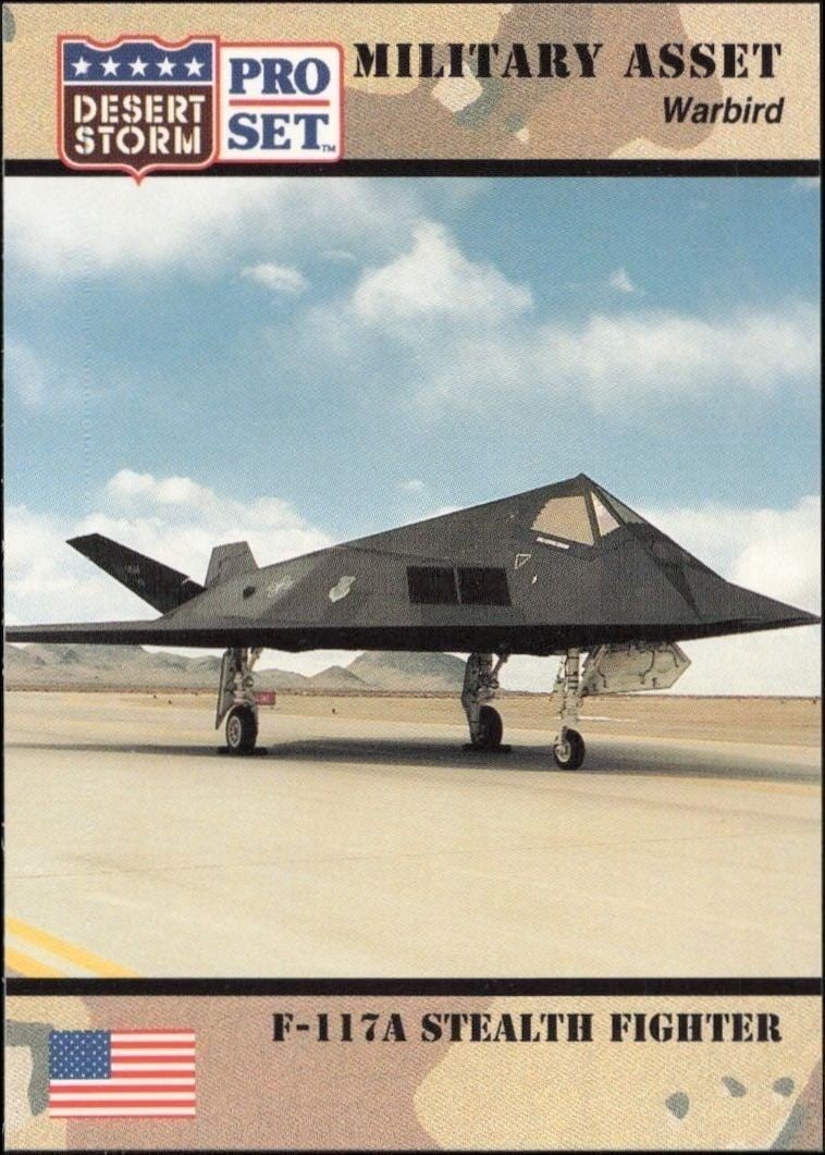 1991 Pro-Set Desert Storm F-11&A Stealth Fighter #233 trading card