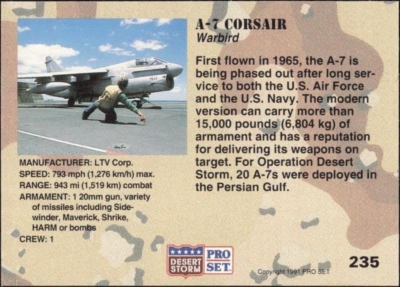 A-7 Corsair - Back