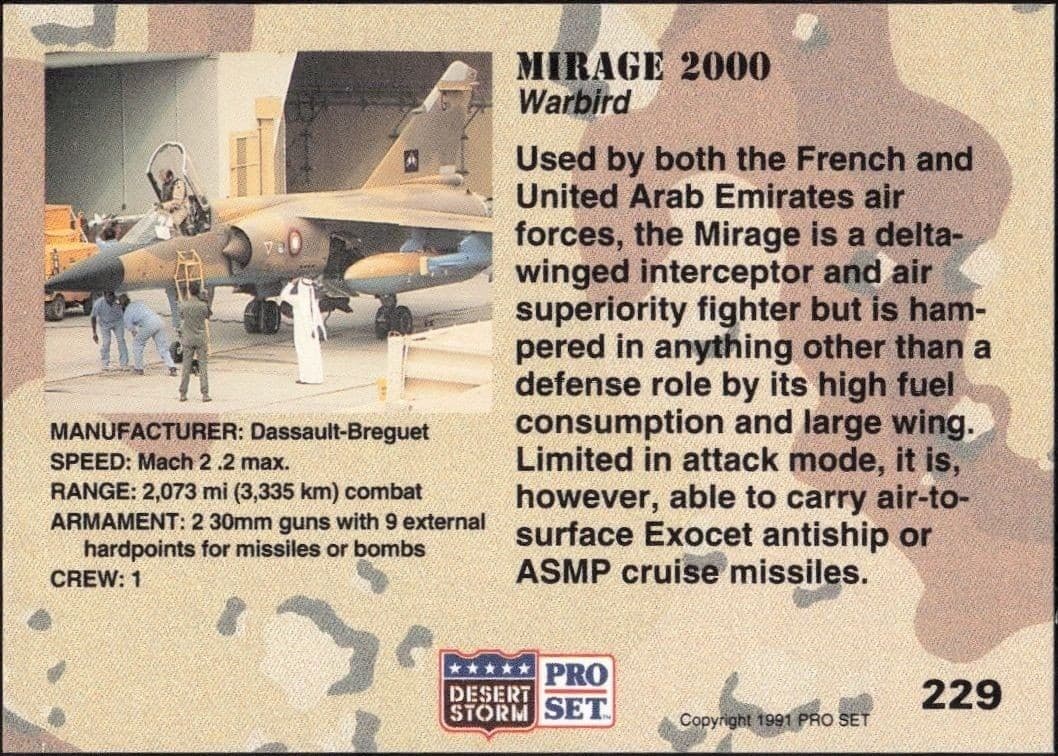 Mirage 2000 - Back