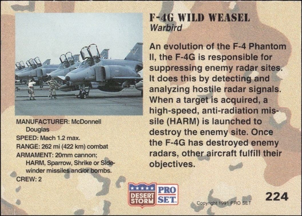 F-4G Wild Weasel - Back