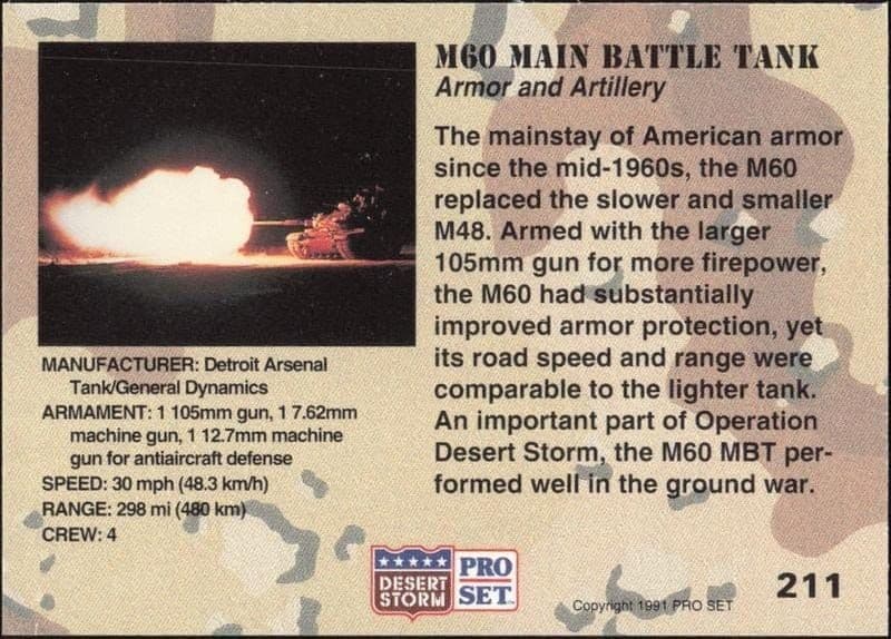 M60 Main Battle Tank - Back