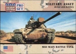 1991 Pro-Set Desert Storm M60 Main Battle Tank #211 trading card