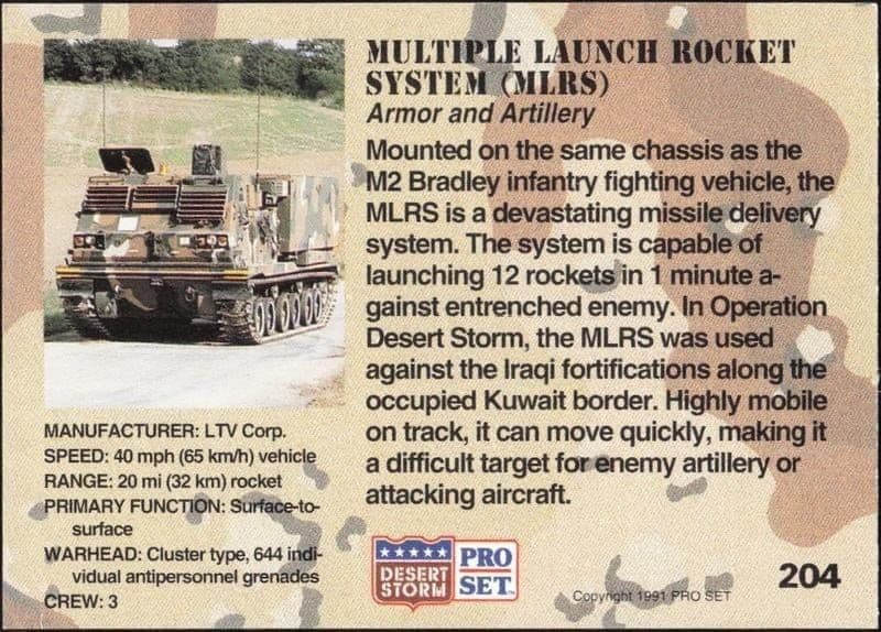 Multiple Launch Rocket System (MLRS) - Back