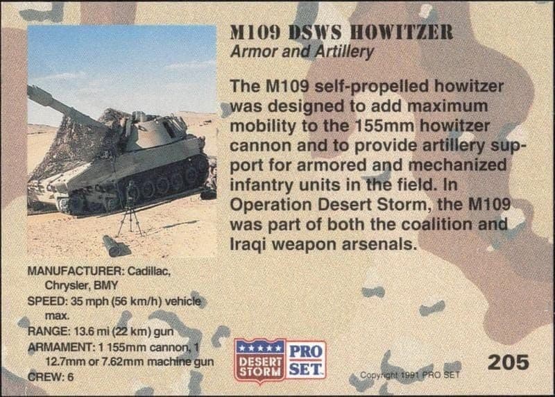 M109 DSWS Howitzer - Back