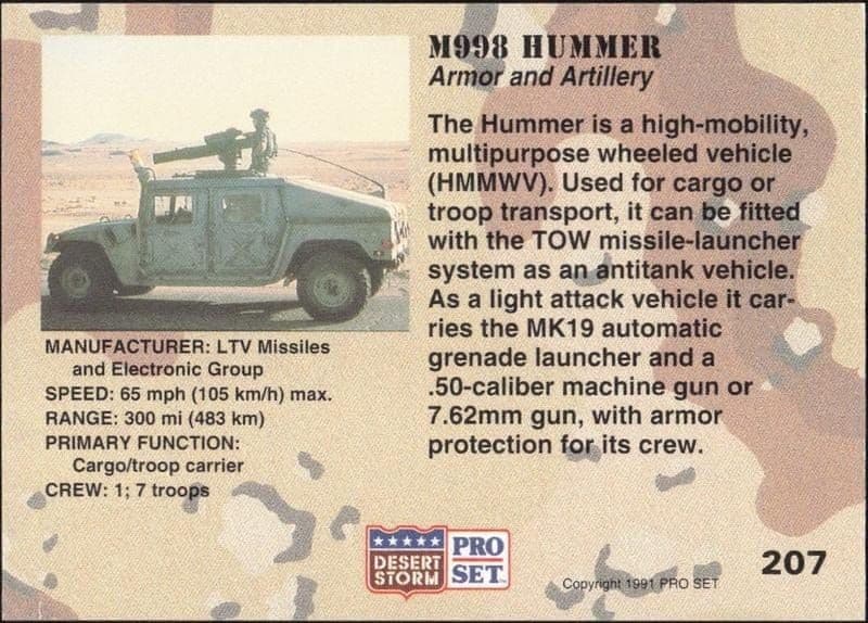 M998 Hummer - Back