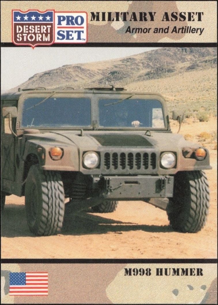 1991 Pro-Set Desert Storm M998 Hummer #207 trading card