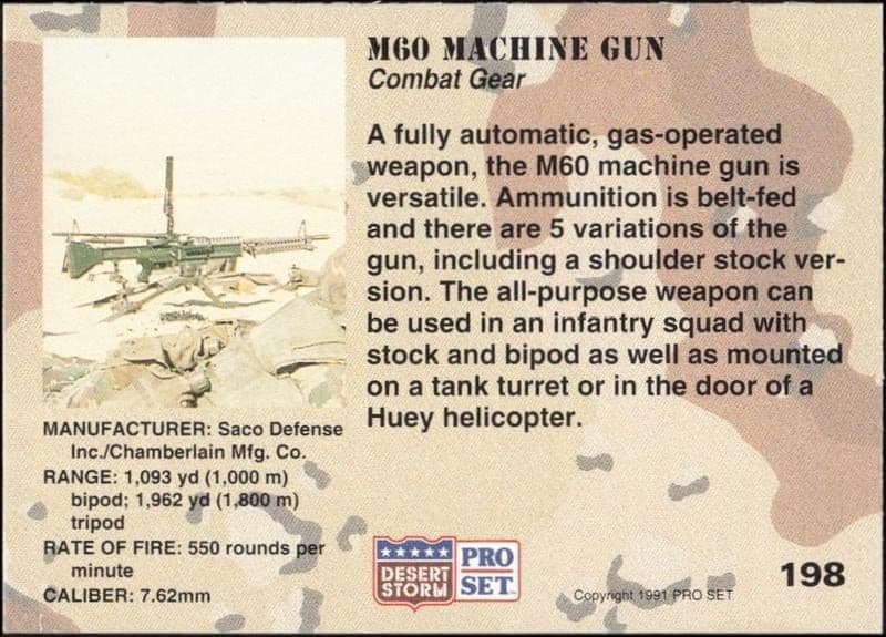 M60 Machine Gun - Back