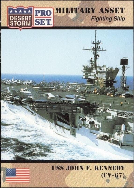 1991 Pro-Set Desert Storm USS John F. Kennedy (CV-67) #180 trading card