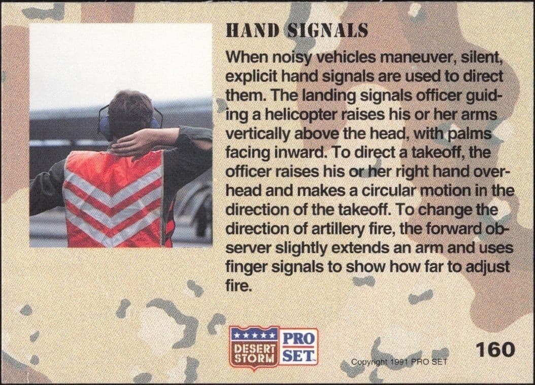Hand Signals - Back