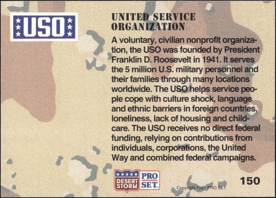 United Service Organization - Back