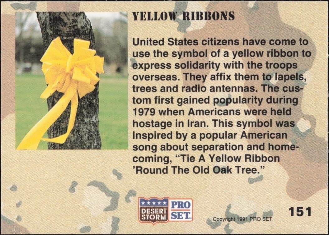 Yellow Ribbons - Back
