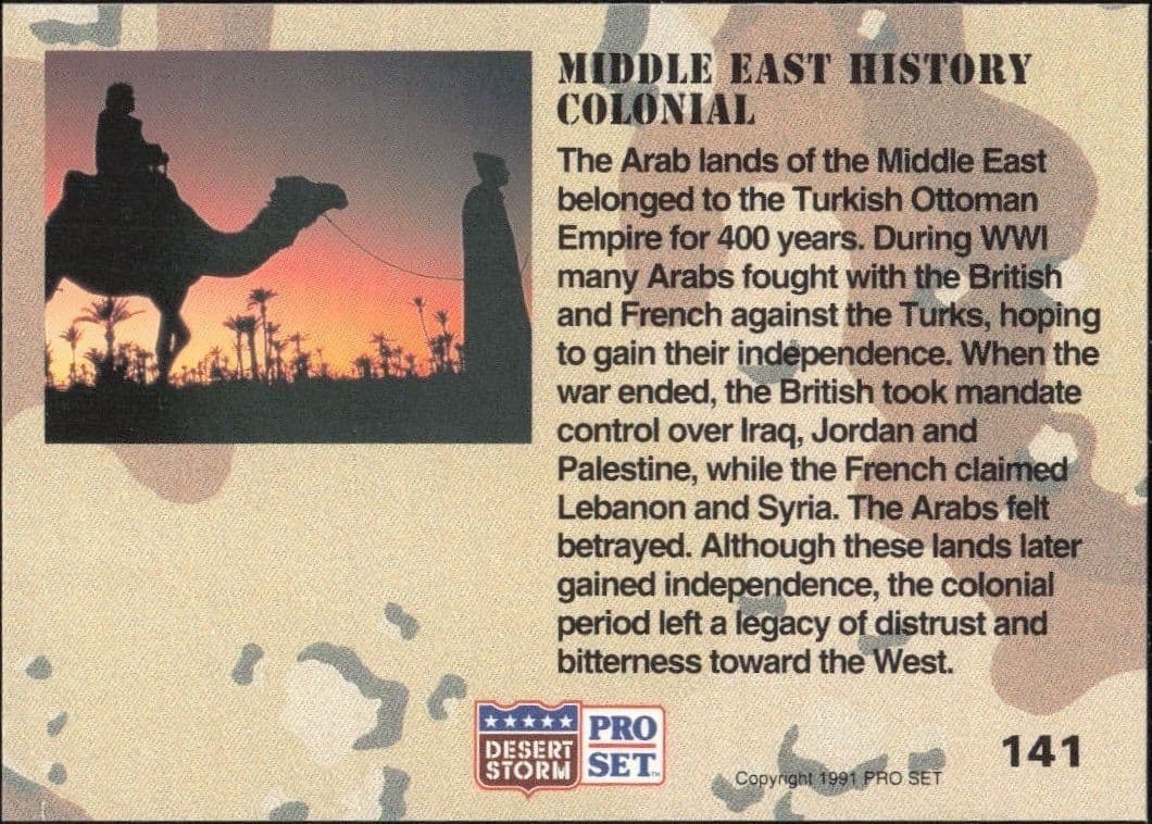 Middle East History Colonial - Back