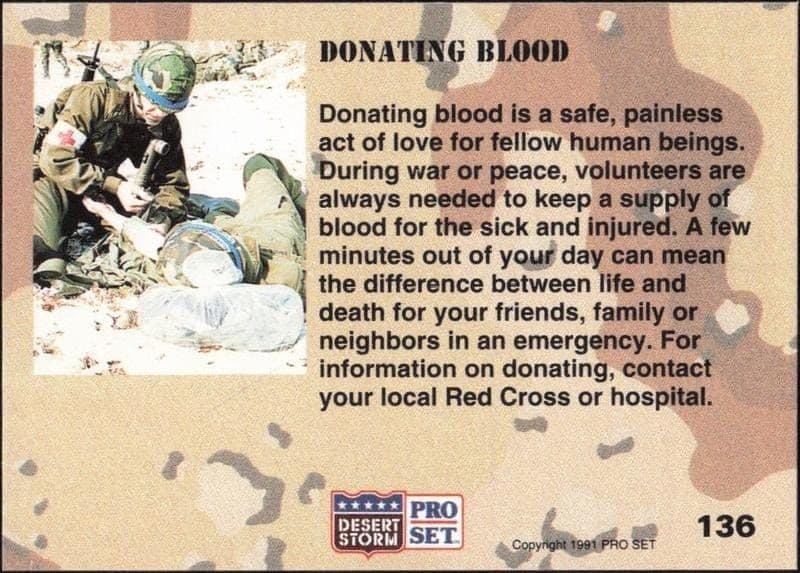 Donating Blood - Back