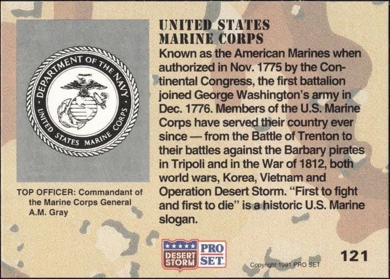 United States Marine Corps - Back