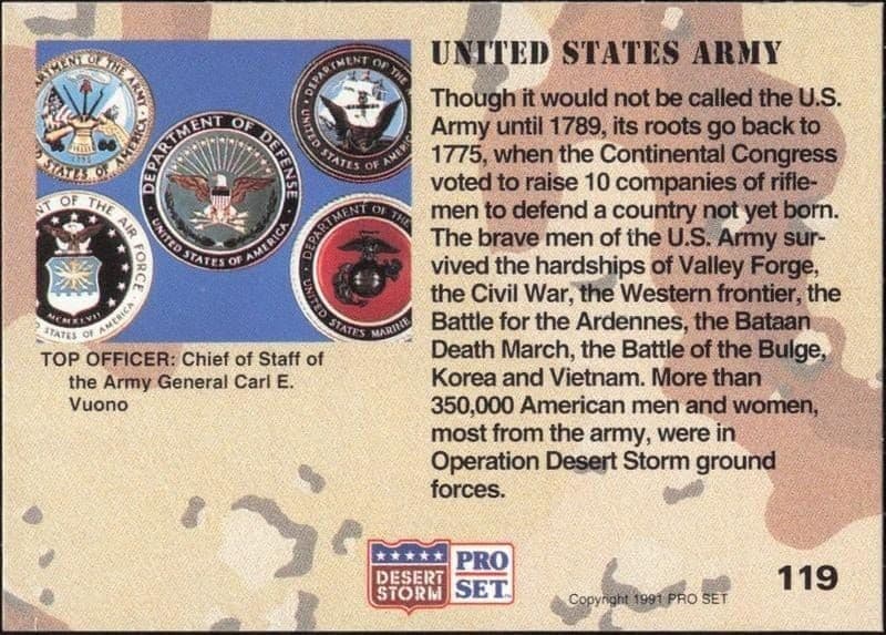 United States Army - Back